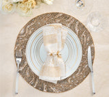 Luster Gold/Silver Placemat Detail 2 | Kim Seybert at Fig Linens and Home