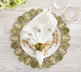 Marisol Ivory/Sage Placemat Detail 2 | Kim Seybert at Fig Linens and Home