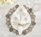 Marisol Natural/Grey Placemat Detail 2 | Kim Seybert at Fig Linens and Home