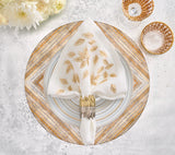 Russet Gold/Silver Placemat Detail 4 | Kim Seybert at Fig Linens and Home