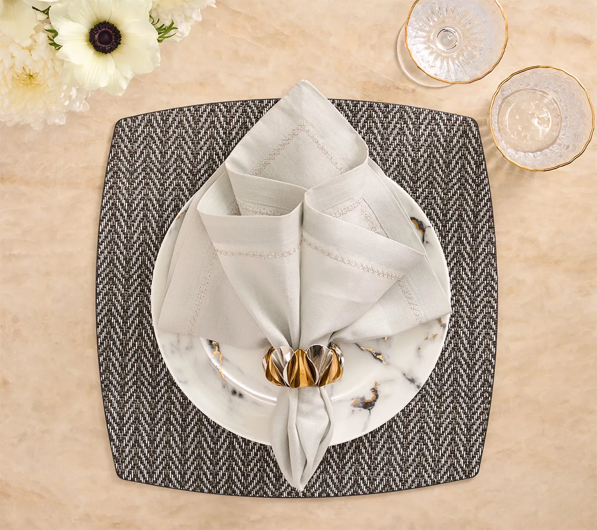 Classic Elephant Napkin Detail 3 | Kim Seybert at Fig Linens and Home