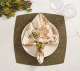 Whistler Olive/Gold Placemat Detail 5 | Kim Seybert at Fig Linens and Home