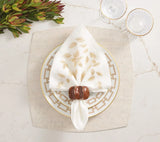 Whistler Gray/White Placemat Detail 5 | Kim Seybert at Fig Linens and Home