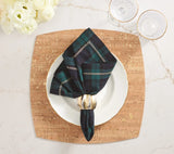 Watchplaid Blue/Green Napkin Detail 5 | Kim Seybert at Fig Linens and Home