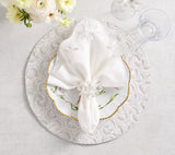 Lune Placemat in White, Set of 2 by Kim Seybert at Fig Linens and Home - View 2