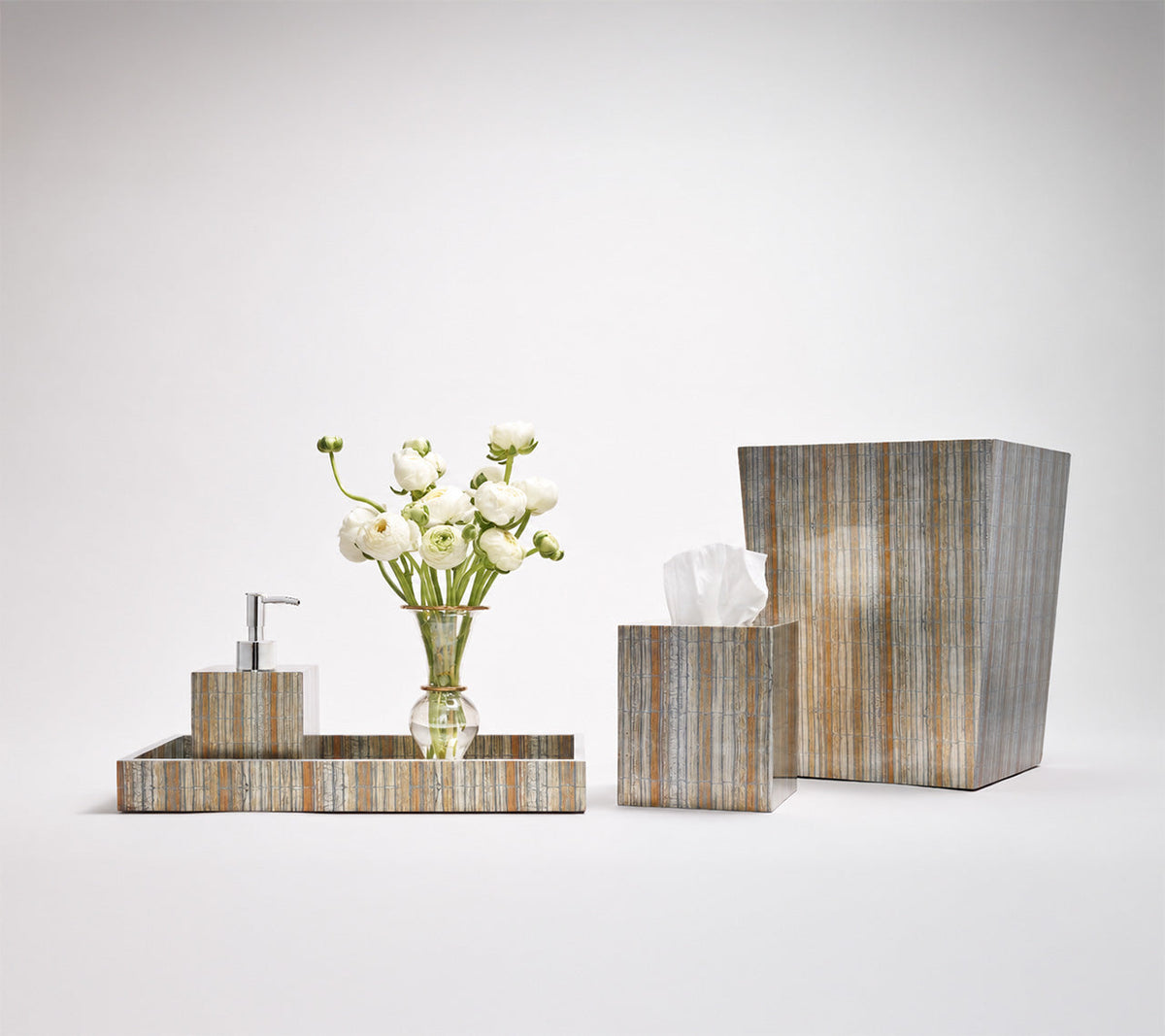 Russet Gold/Silver Vanity Tray Detail 2 | Kim Seybert at Fig Linens and Home