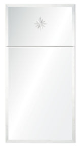 Mirrored Trumeau Mirror with Etched Star | Fig Linens