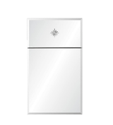 Mirror Image Home - Mirrored Trumeau Mirror with Etched Star | Fig Linens