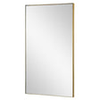 Fig Linens - Mirror Image Home Burnished Brass Wall Mirror - Side