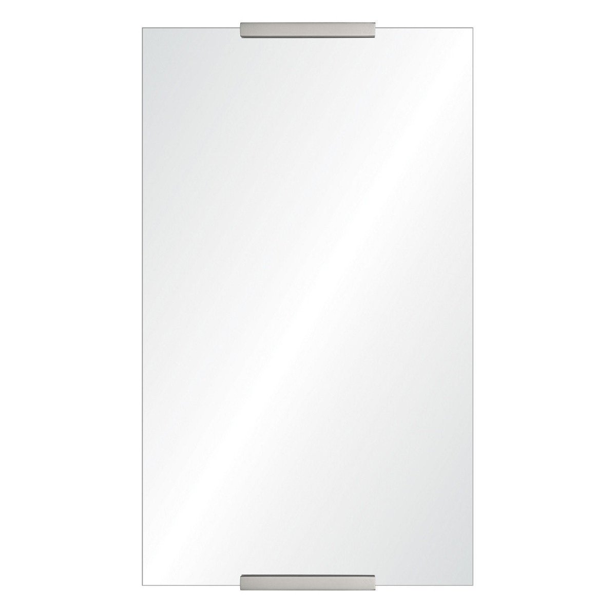 Rectangular Wall Mirror with Stainless Steel Details | Fig Linens