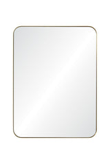 Brushed Brass Mirror by Mirror Home - 30" x 40" at Fig Linens and Home - Straight View