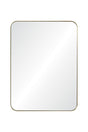 Brushed Brass Mirror by Mirror Home - 30" x 40" at Fig Linens and Home - Straight View