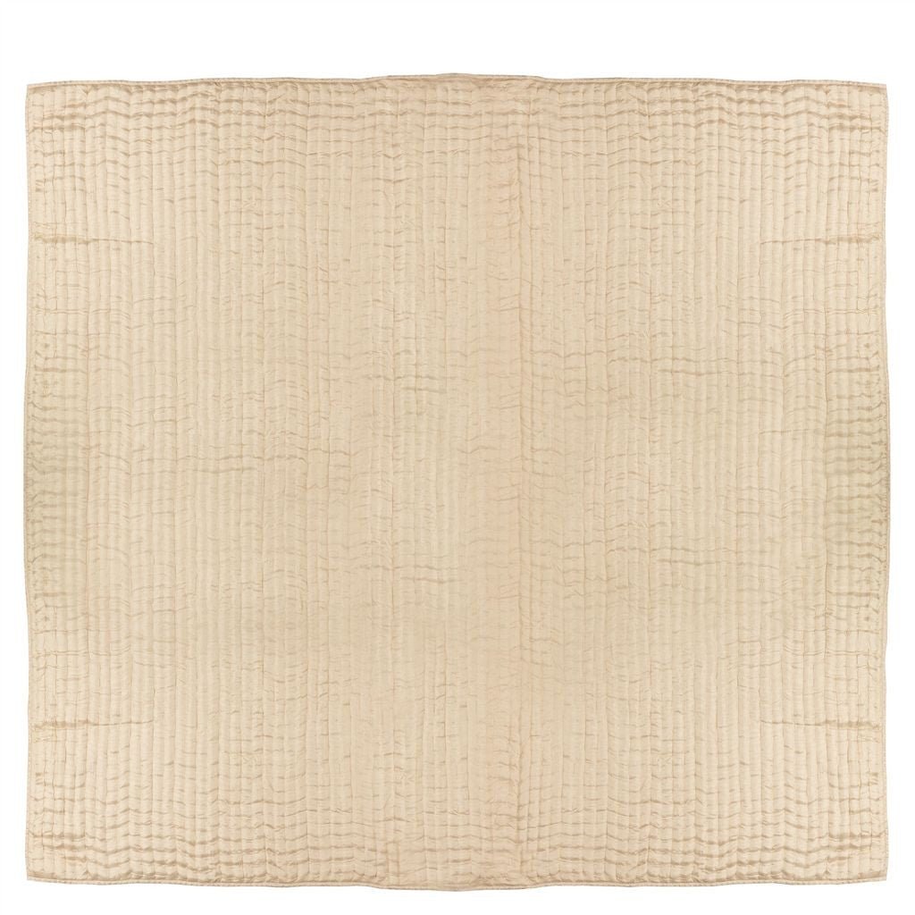 Designers Guild Designers Guild Chenevard Natural & Chalk Quilt & Shams - Queen/King Quilt 102 x 94in Natural & Chalk at FIG LINENS AND HOME - 5
