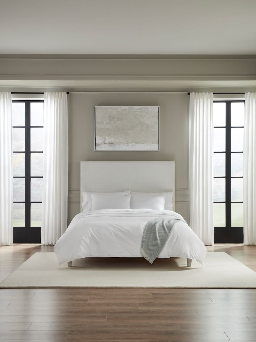 Sf Giza 45 Corto P White King Sham 21X36 | Sferra at Fig Linens and Home