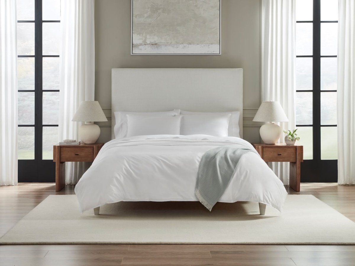 Sf Giza 45 Corto P White King Sham 21X36 | Sferra at Fig Linens and Home