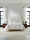 Sferra Diamante white bedding at fig linens and home westport CT