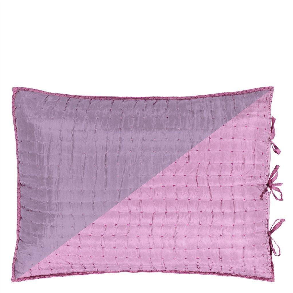 Designers Guild Designers Guild Chenevard Damson & Magenta Quilt & Shams - Queen Sham 30 x 20in Damson & Magenta at FIG LINENS AND HOME - 4