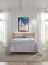 Caselle Navy Standard Sham 21X26 | Sferra at Fig Linens and Home
