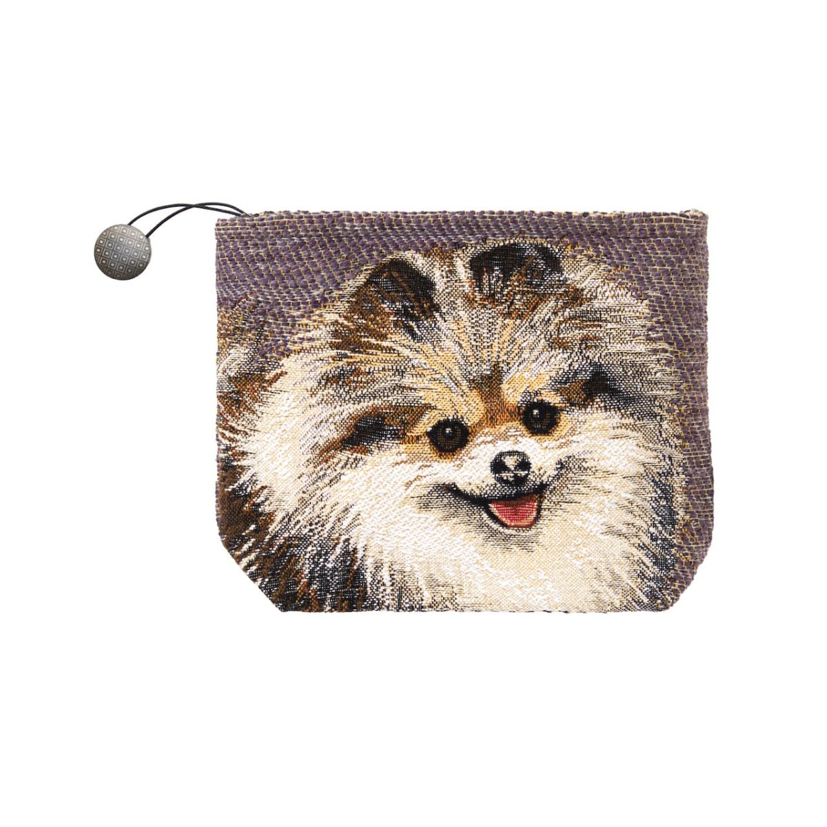 Small Pouch Front - Lulu Iris Tote by Yves Delorme - Iosis Cosmetic Bag