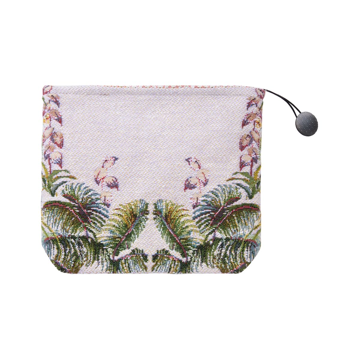 Hannibal Kaolin Tote by Yves Delorme - Back View - Fig Linens and Home 1