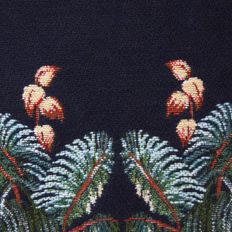 Hannibal Nuit Tote by Yves Delorme - Detail of Pouch with Elephant at Fig Linens and Home 2