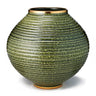 AERIN Calinda Moon Vase in Forest Green | Italian Ceramics at Fig Linens and Home 1