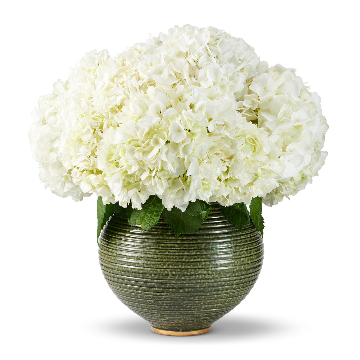 AERIN Calinda Moon Vase in Forest Green | Italian Ceramics at Fig Linens and Home 2