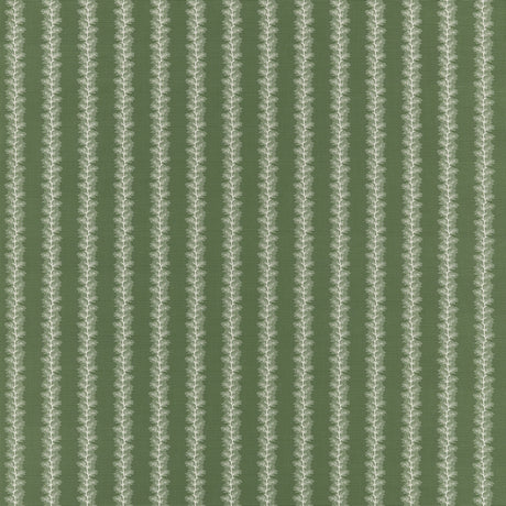 Swatch of French Stripe Green Fabric - Anna French by Thibaut at Fig Linens and Home