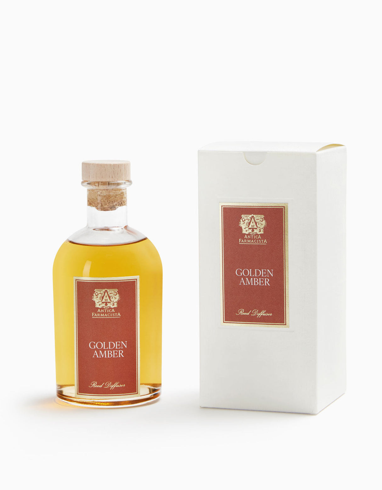 Antica Farmacista 250ml Golden Amber Reed Diffuser at Fig Linens and Home - Shown with Box