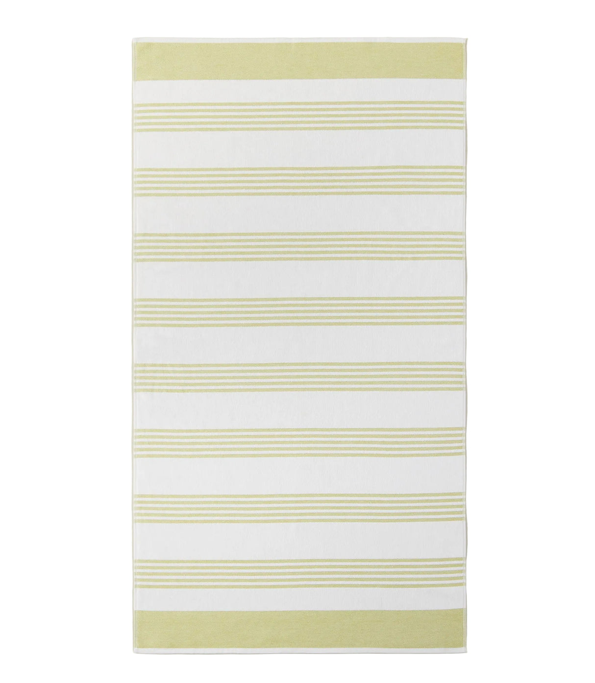 Lime Pool Towel - Open - Aegean Stripe Beach Towel by Peacock Alley at Fig Linens and Home