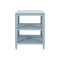 Amie Light Blue Side Table by Worlds Away at Fig Linens and Home - Front View