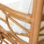 Auburn Club Chair - Rattan Chair Florida Furniture - Worlds Away Cane Wrap Detail