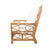 Auburn Club Chair - Rattan Chair Florida Furniture - Worlds Away Side View with Cushions