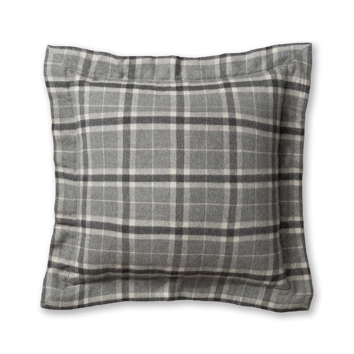 Aberdeen Euro Pillow Sham by Alicia Adams Alpaca - Dark Grey and Charcoal