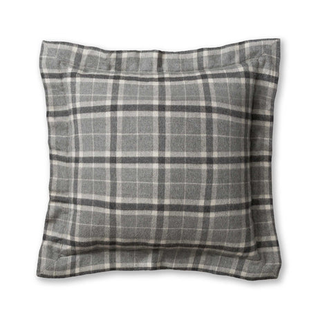 Aberdeen Euro Pillow Sham by Alicia Adams Alpaca - Dark Grey and Charcoal