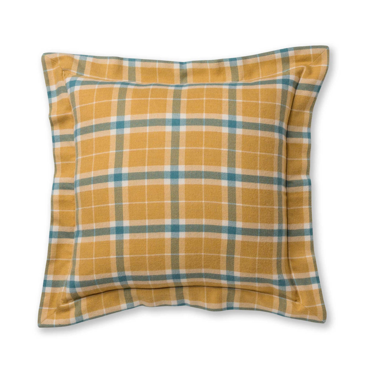 Aberdeen Euro Pillow Sham by Alicia Adams Alpaca - French Yellow and Teal