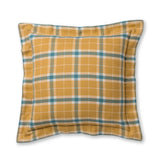 Aberdeen Euro Pillow Sham by Alicia Adams Alpaca - French Yellow and Teal