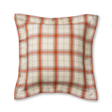 Aberdeen Euro Pillow Sham by Alicia Adams Alpaca - Ivory and Orange