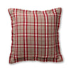 Aberdeen Euro Pillow Sham by Alicia Adams Alpaca - Light Taupe and Scarlet