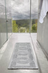 Deauville Long Runner Silver 900 Bath Rug by Abyss Habidecor | Limited Edition in Bathroom 1