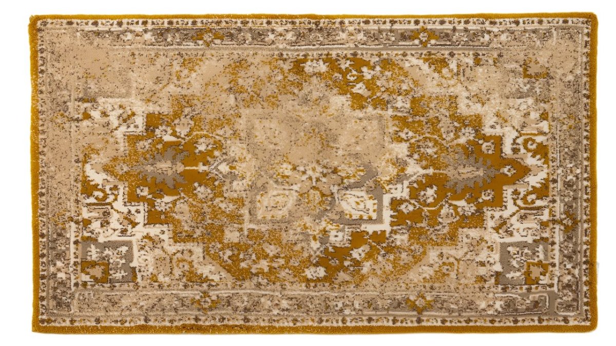 Habidecor Rug - Gaya Sand 714 Bath Rug - Abyss Habidecor Limited Edition Bathroom Mat on White