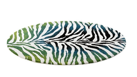 Habidecor Rug - Abyss Karoo Forest Green Rug 205 on White Background 3