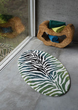 Habidecor Rug - Abyss Karoo Forest Green Rug 205 - Luxury Floor Rug in Bathroom