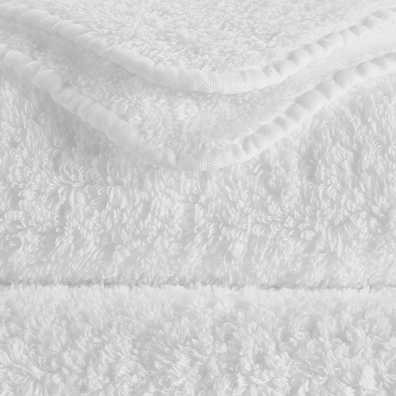 Abyss Super Pile Euro Bath Sheet 39X59 White 100 - Swatch at Fig Linens and Home