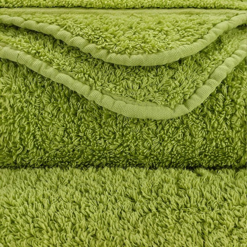 Abyss Super Pile Wash Mitt 7x9 Apple Green 165 - Swatch at Fig Linens and Home