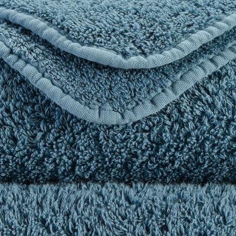 Abyss Super Pile Wash Cloth 12x12 Blue Stone 306 - Swatch at Fig Linens and Home