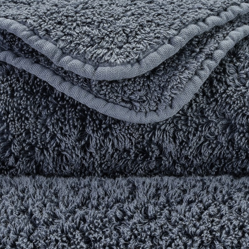 Abyss Super Pile Euro Guest Towel 17X24 Denim 307 - Swatch at Fig Linens and Home