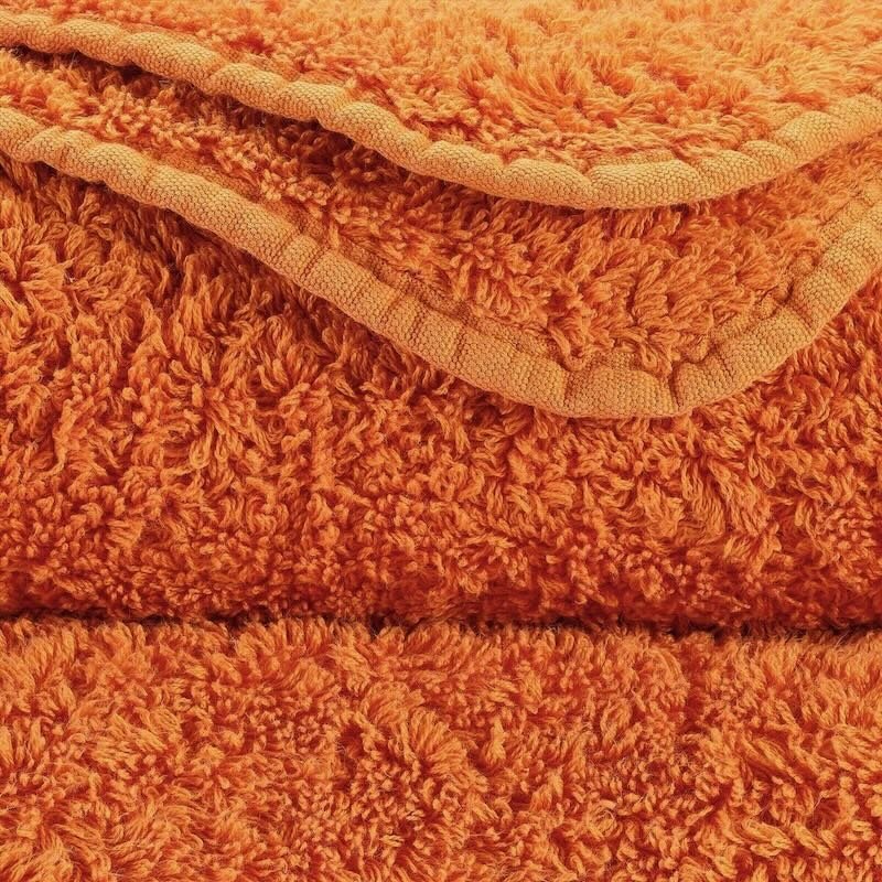 Abyss Super Pile Bath Sheet 40x72 Tangerine 614 - Swatch at Fig Linens and Home