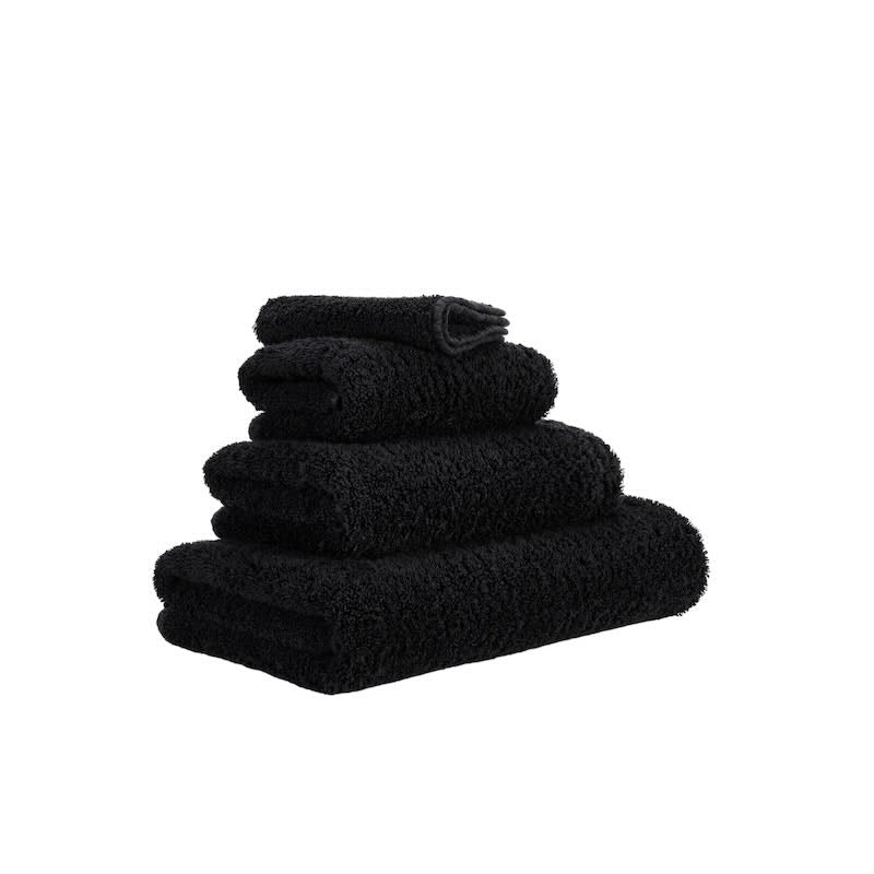 Abyss Super Pile Wash Cloth 12x12 Black 990 - View 2 at Fig Linens and Home