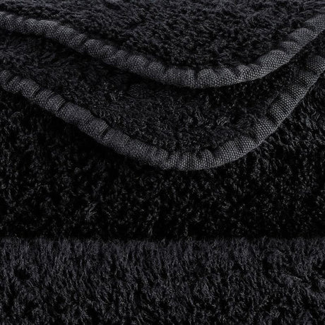 Abyss Super Pile Wash Cloth 12x12 Black 990 - Swatch at Fig Linens and Home